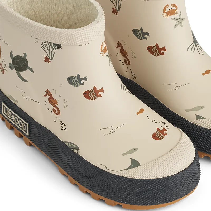 Liewood Children's rubber boots 'Tekla' Sea Creature/Sandy