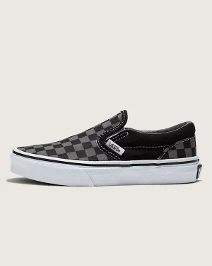 Little Kid's Classic Slip-on Shoes - Black / Pewter Grey