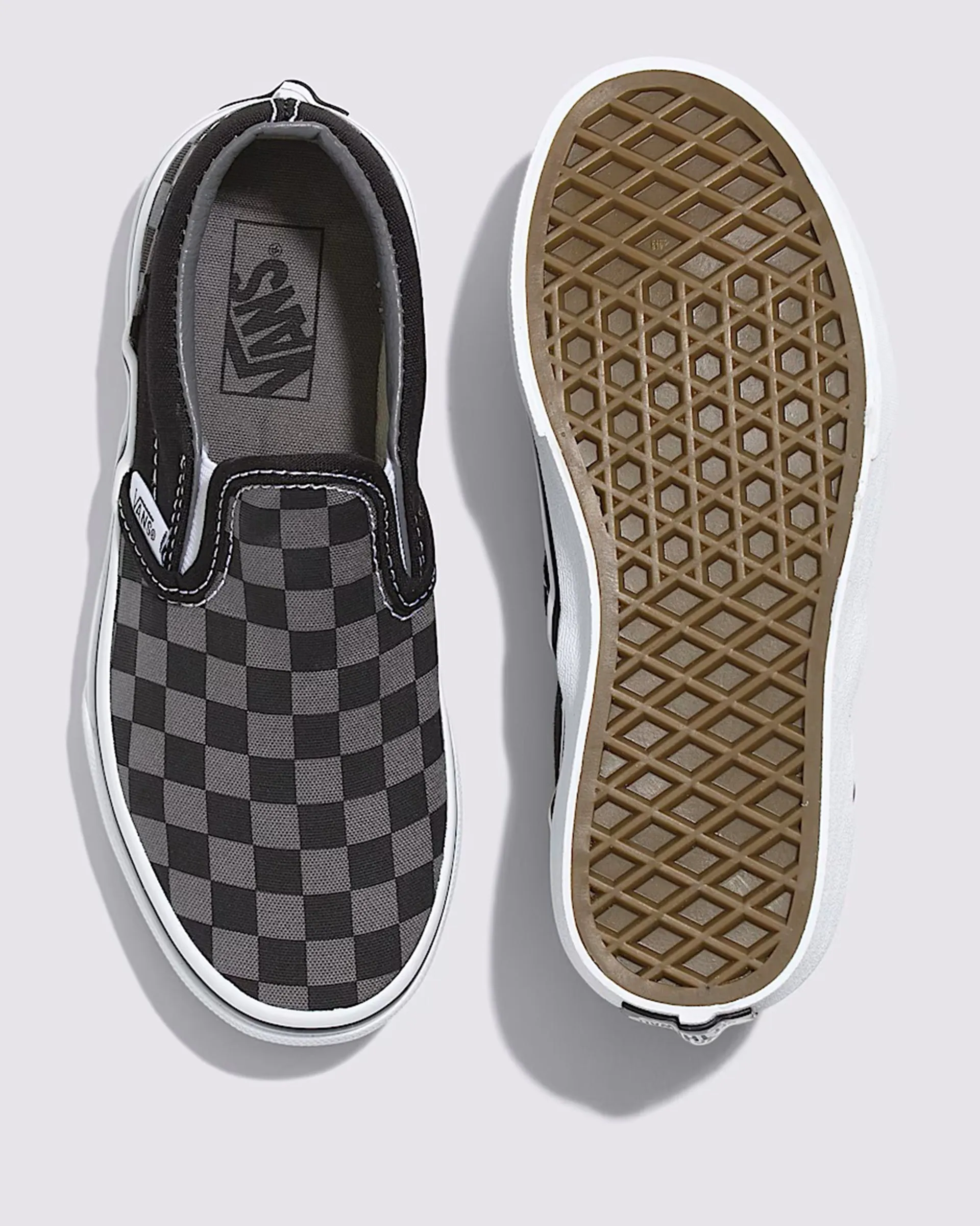 Little Kid's Classic Slip-on Shoes - Black / Pewter Grey