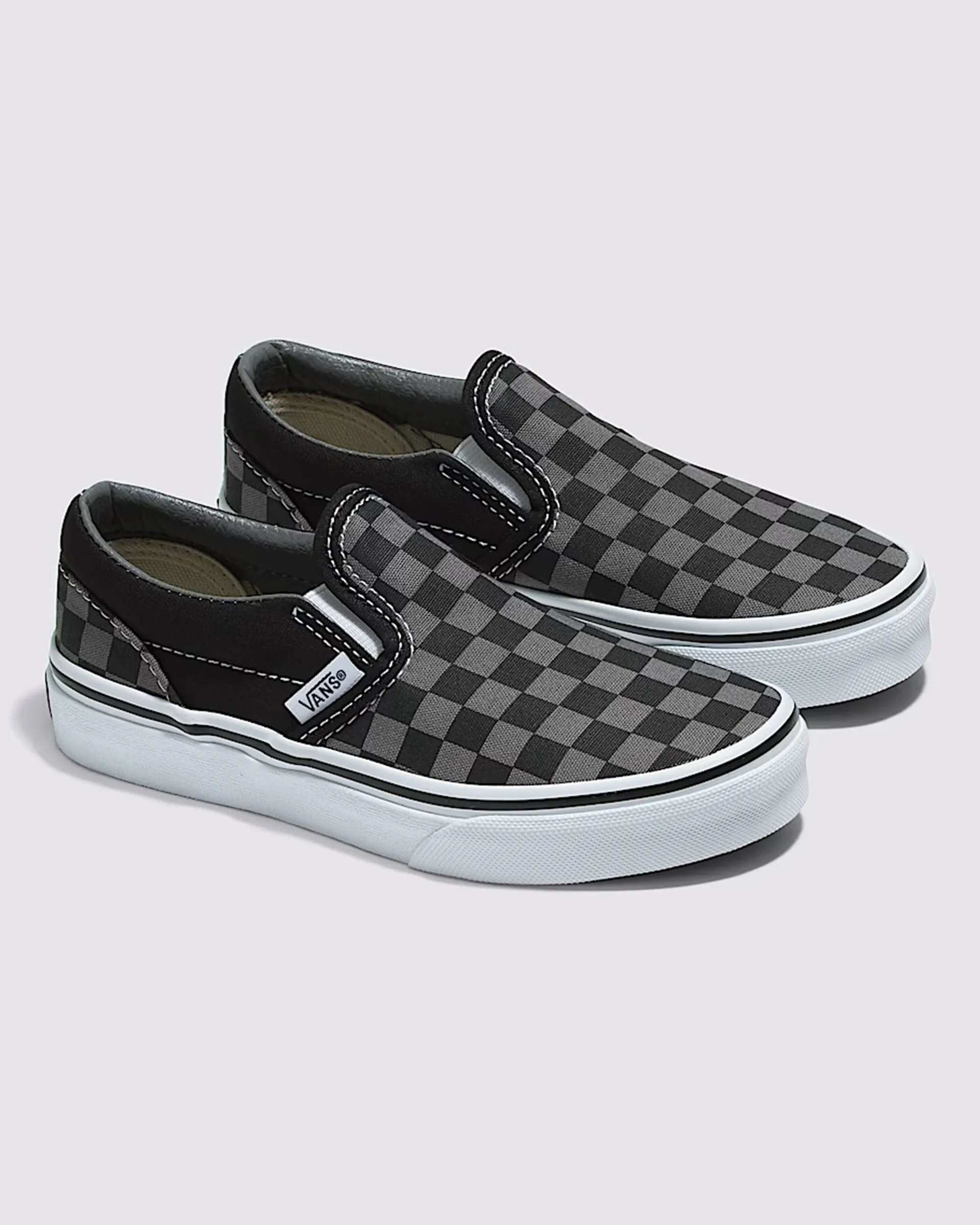 Little Kid's Classic Slip-on Shoes - Black / Pewter Grey