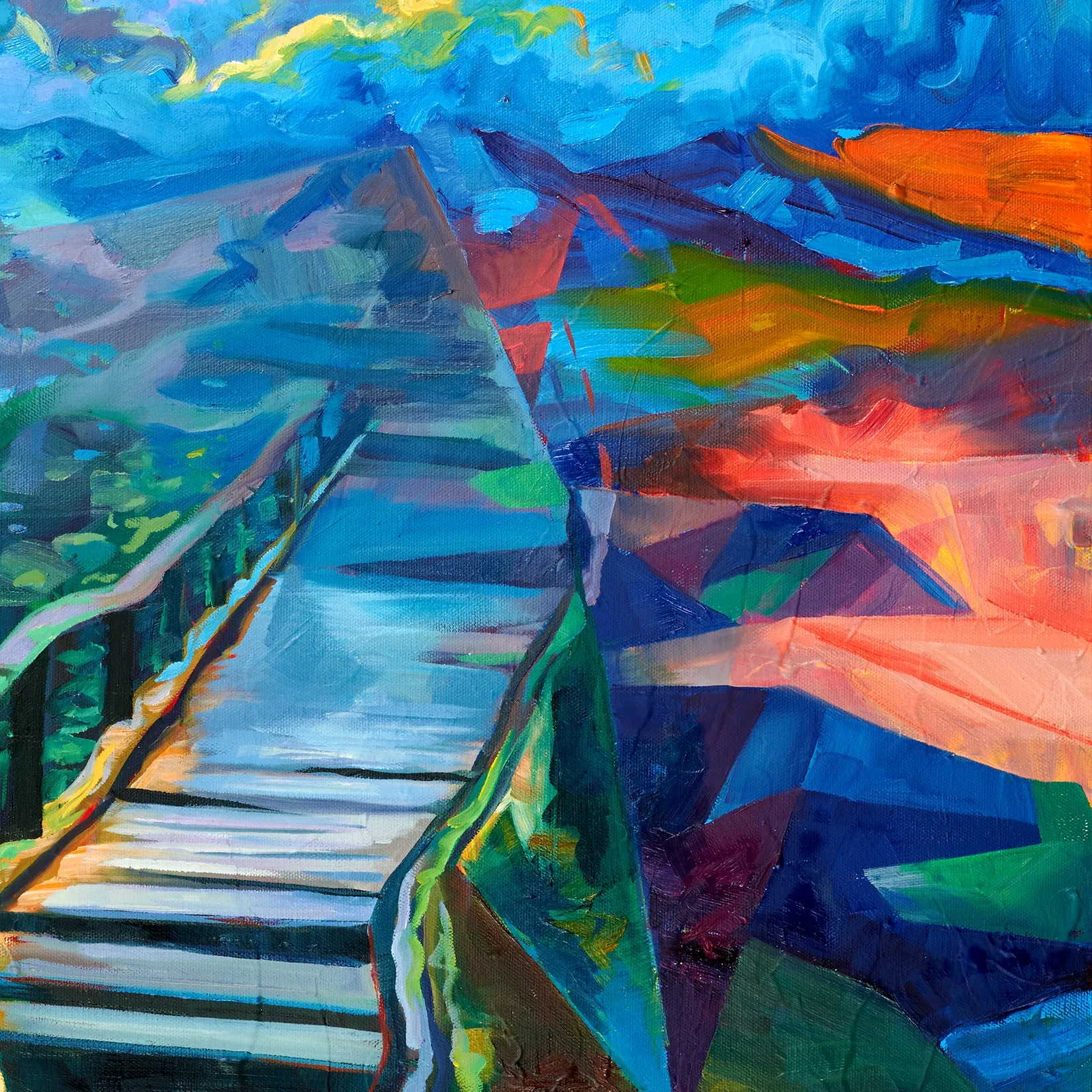 Looking To The Future painting