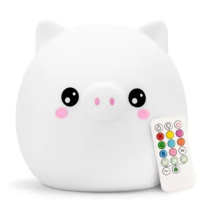 LumiPets Kawaii Touch Night Light - Pig
