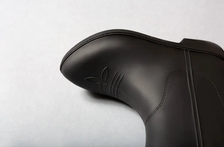 Midnight Black Toddler All Weather Rubber Cowboy Boots