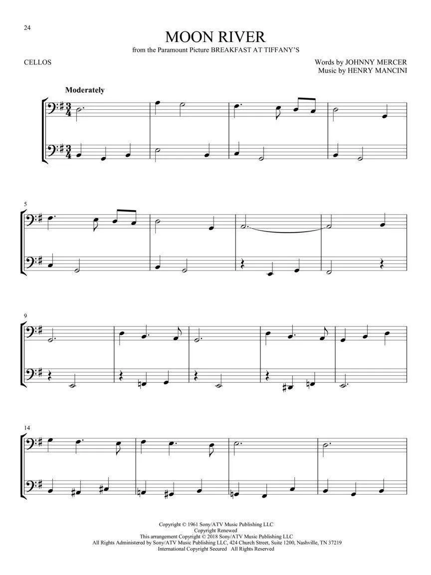 Movie Songs for Two Cellos