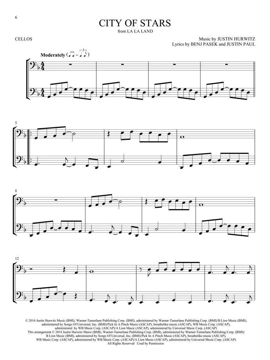 Movie Songs for Two Cellos