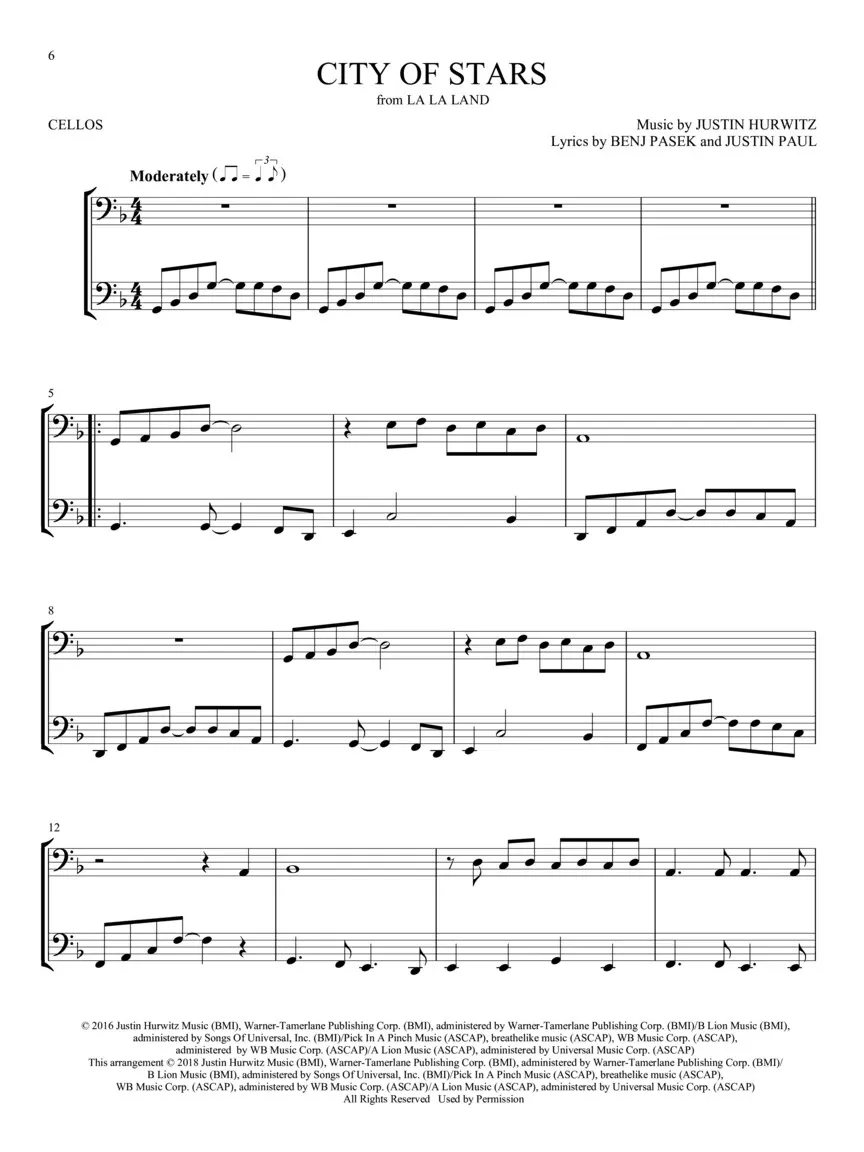 Movie Songs for Two Cellos