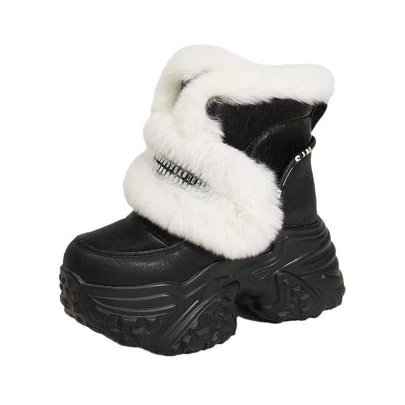 Muffin Velvet Snow Boots