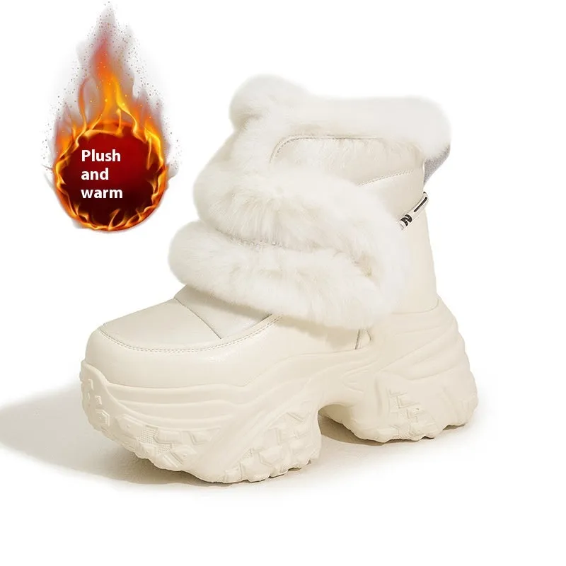 Muffin Velvet Snow Boots