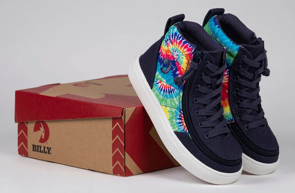 Navy Tie Dye BILLY Street High Tops