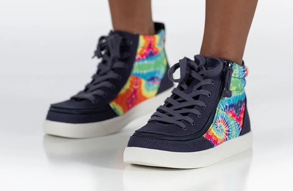 Navy Tie Dye BILLY Street High Tops