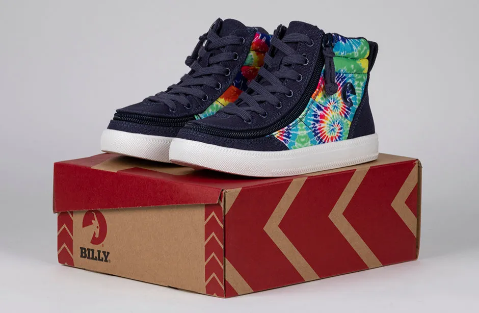 Navy Tie Dye BILLY Street High Tops