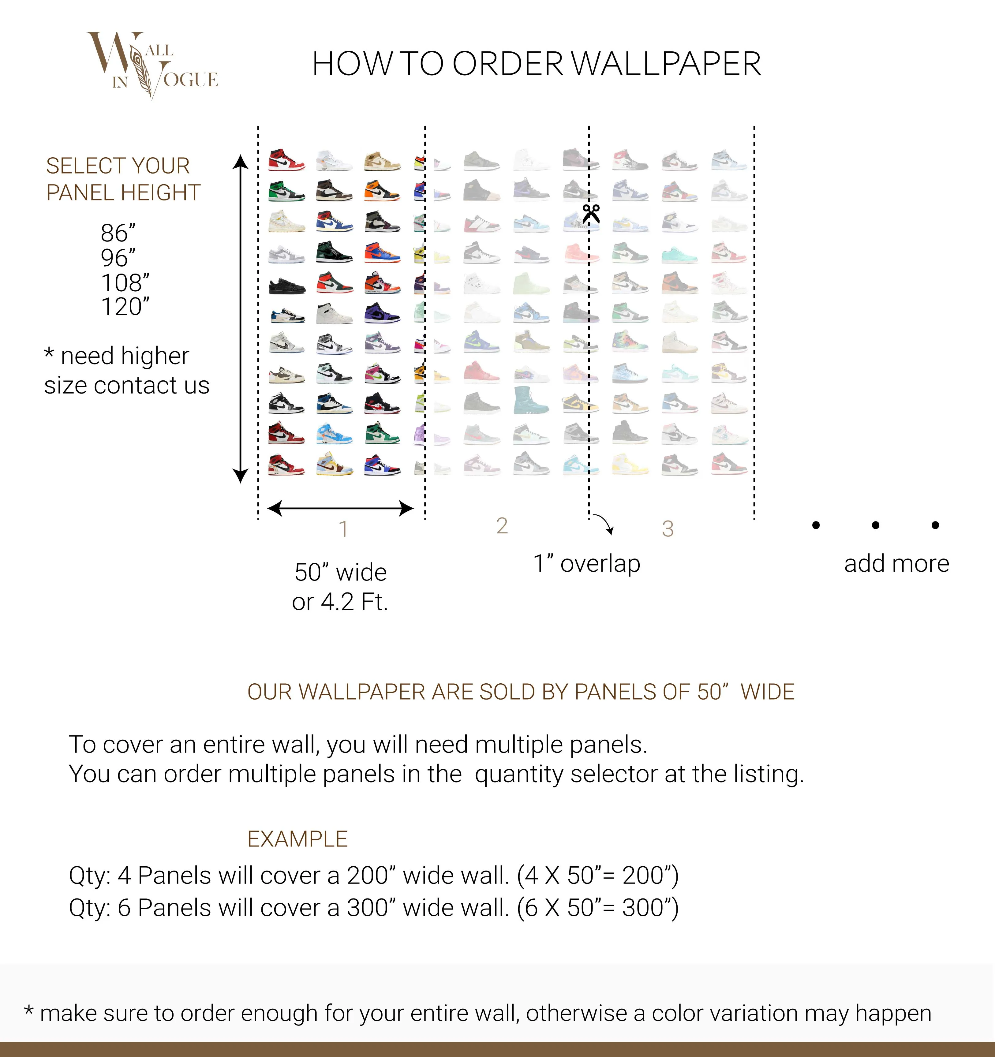Nike Wall Mural WIV-892 - Elevate Your Space with Iconic Sneaker Culture