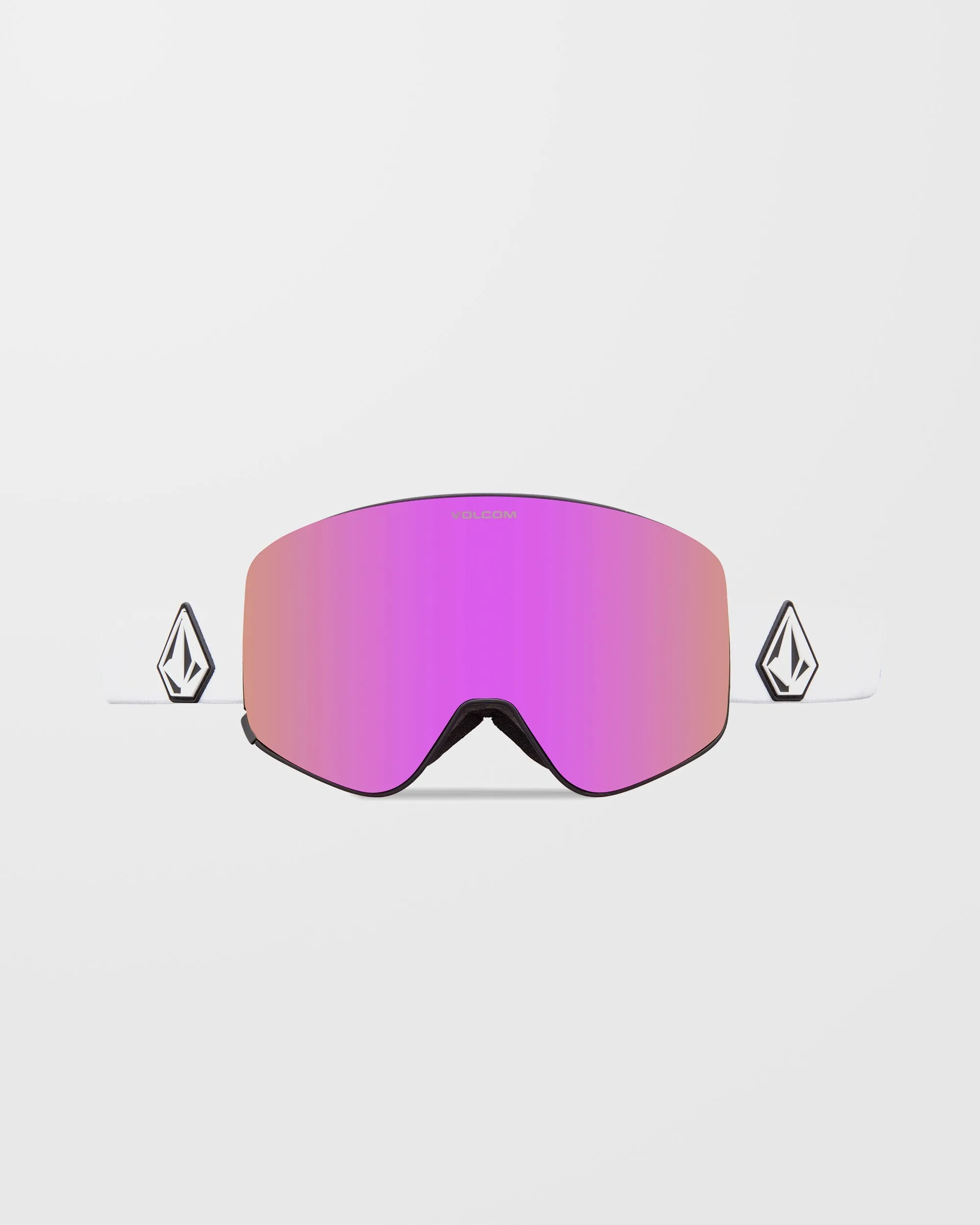 Odyssey Matte White Goggle ( Bonus Lens - Yellow) - Pink Chrome