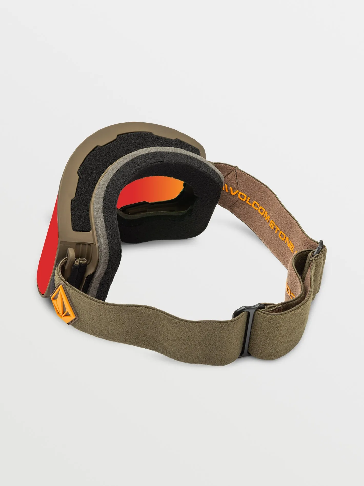Odyssey Military/Gold Goggle (  Bonus Lens - Yellow) - RED CHROME