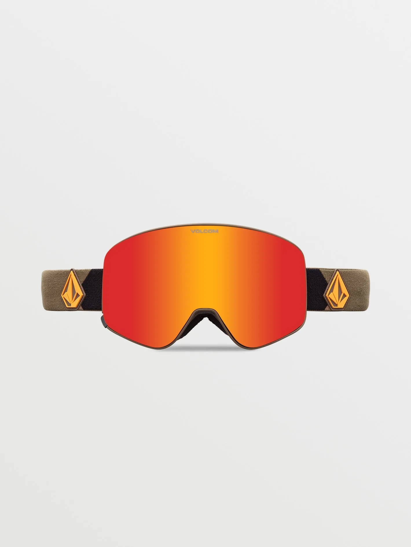 Odyssey Military/Gold Goggle (  Bonus Lens - Yellow) - RED CHROME