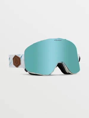 Odyssey White Ice Goggle (  Bonus Lens Dark - Grey) - ICE CHROME
