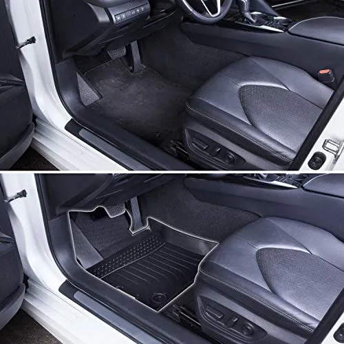 orealtrend Black Floor Mats Liners Replacement for Mercedes Benz W213 E Class 2017 2018 2019 2020 2021 Heavy Duty All Weather Guard Front Rear Car Carpet-Custom Fit-Tough/Durable/Odorless