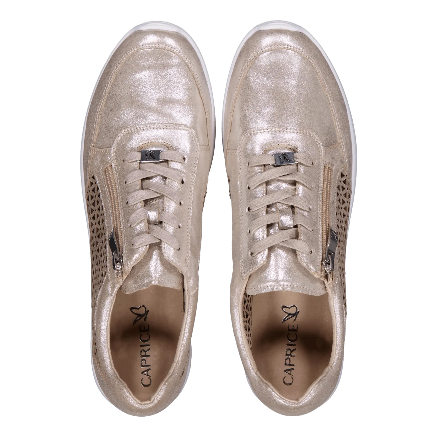 Peggy Taupe Metallic