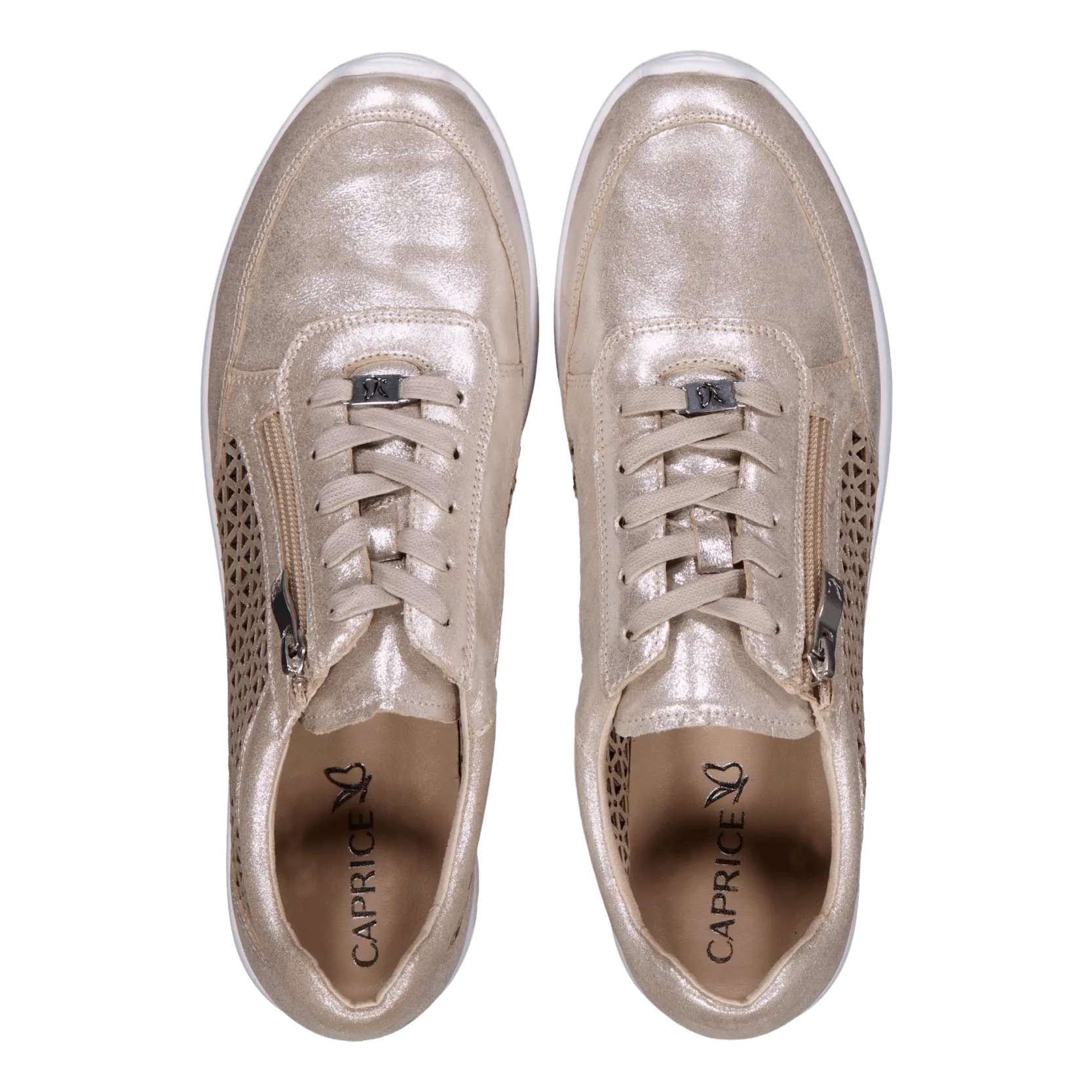 Peggy Taupe Metallic