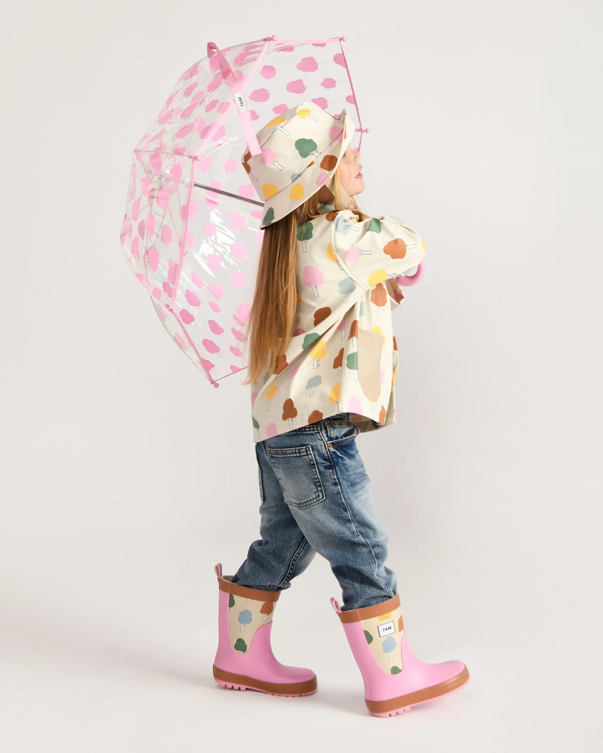 Pink Cloud Print Umbrella