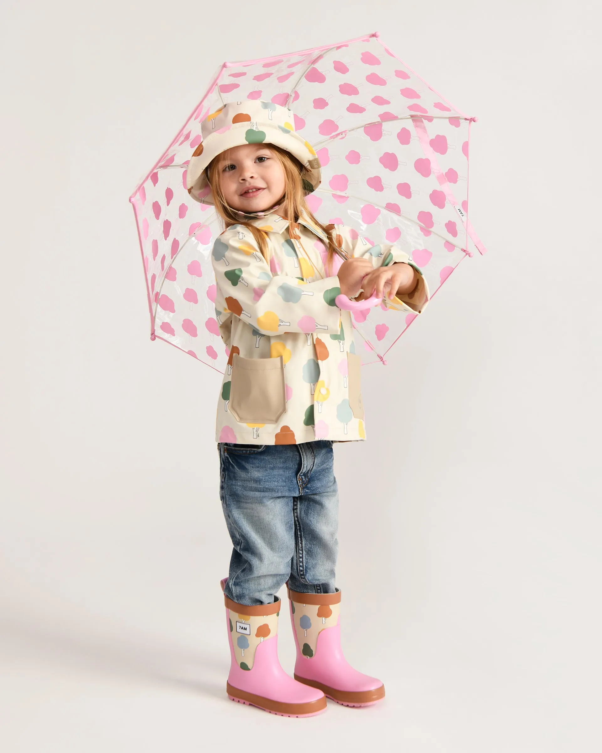 Pink Cloud Print Umbrella