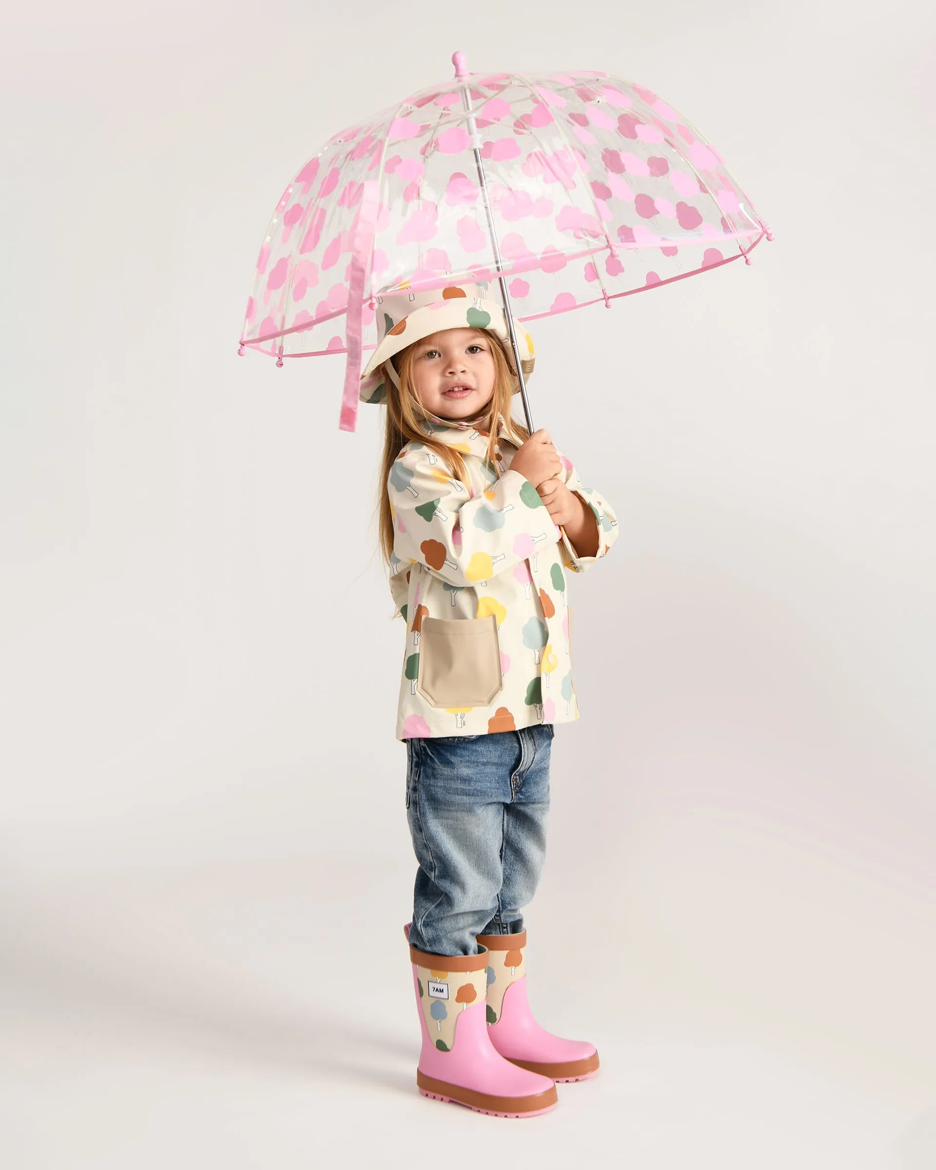 Pink Cloud Print Umbrella