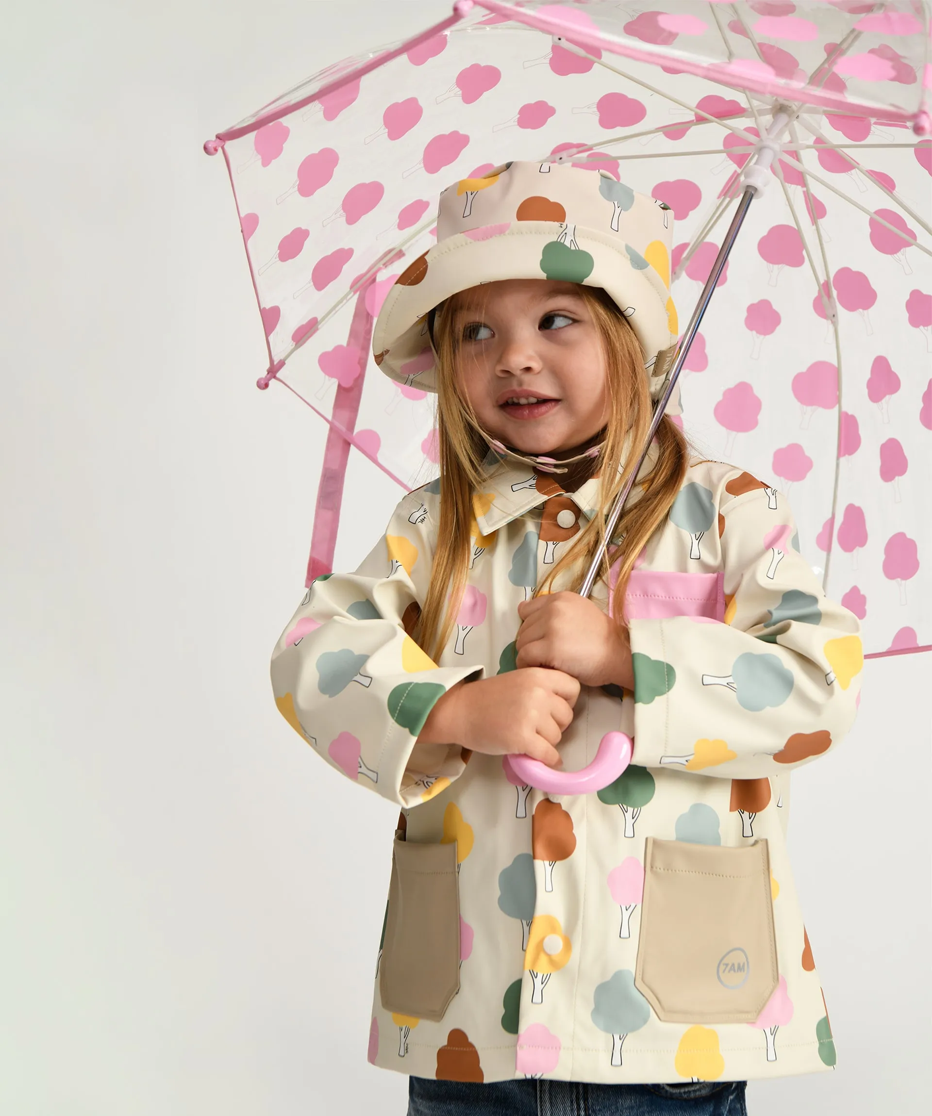 Pink Cloud Print Umbrella