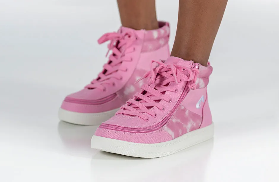 Pink Tie Dye BILLY Street High Tops