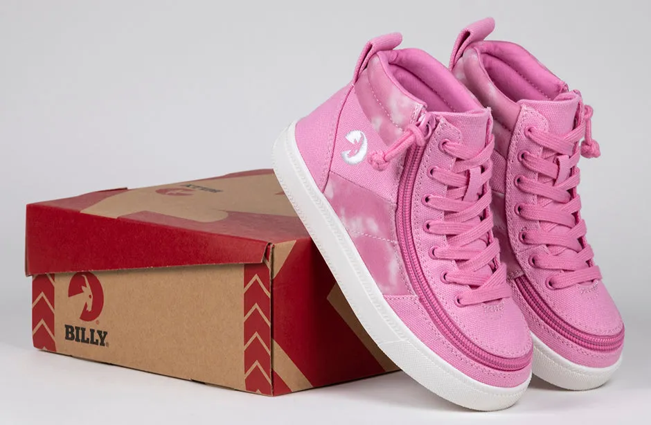 Pink Tie Dye BILLY Street High Tops