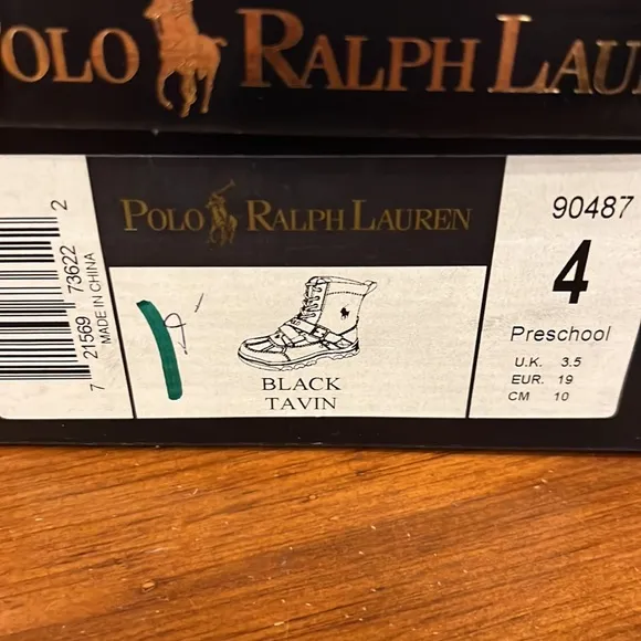 Polo Ralph Lauren Tavin Boots black new Toddlers Infant Size 4 - 4c