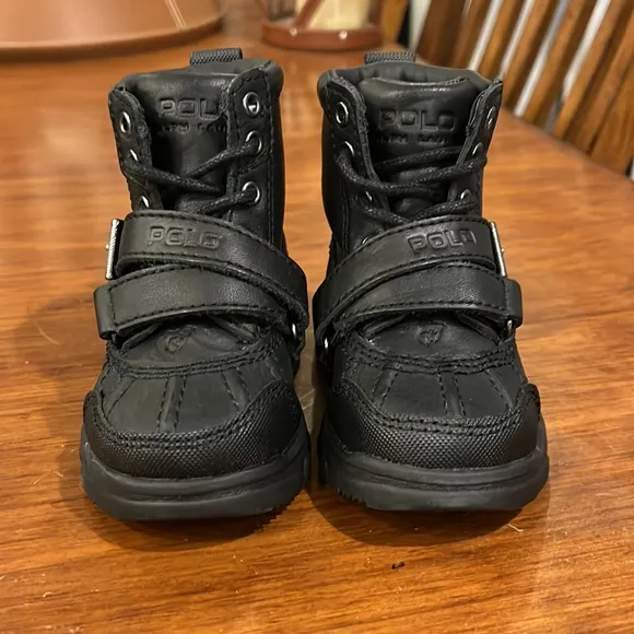 Polo Ralph Lauren Tavin Boots black new Toddlers Infant Size 4 - 4c