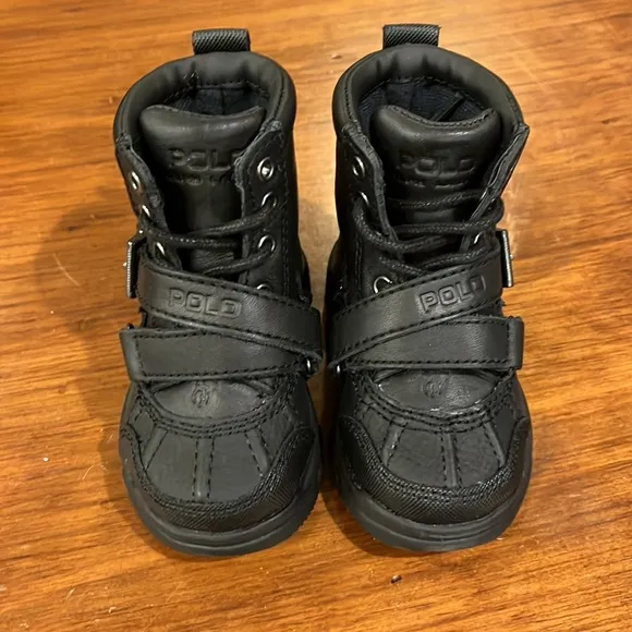 Polo Ralph Lauren Tavin Boots black new Toddlers Infant Size 4 - 4c