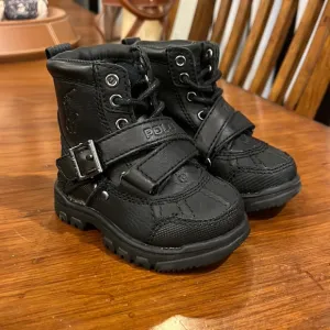 Polo Ralph Lauren Tavin Boots black new Toddlers Infant Size 4 - 4c