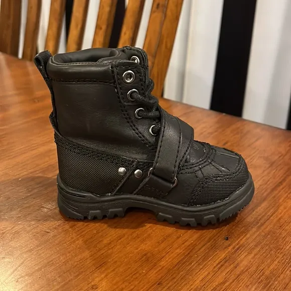 Polo Ralph Lauren Tavin Boots black new Toddlers Infant Size 4 - 4c