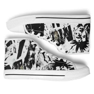 Post-Punk Gen X Aesthetic - Urban Peak High Top Shoes (white details)