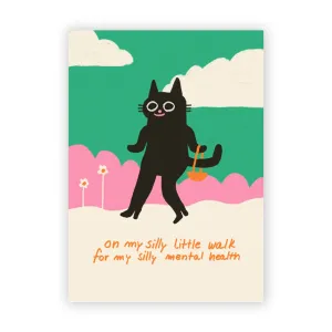 Postkarte "On My Silly Little Walk"