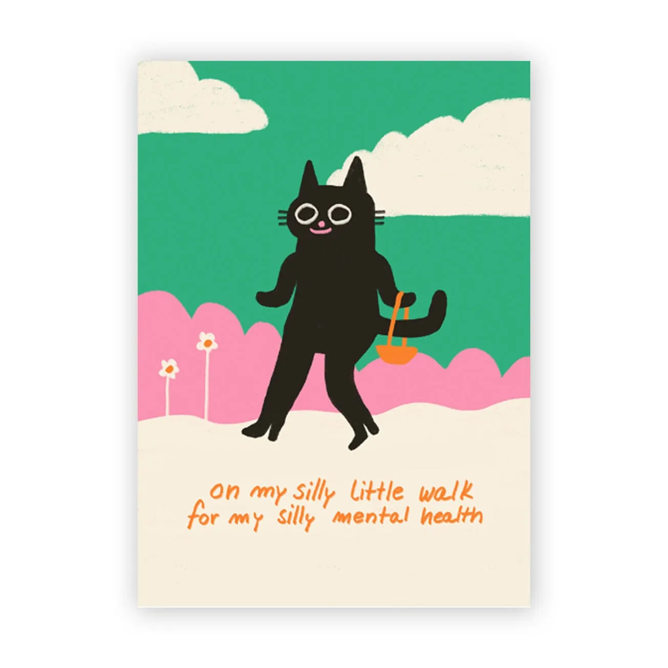 Postkarte "On My Silly Little Walk"