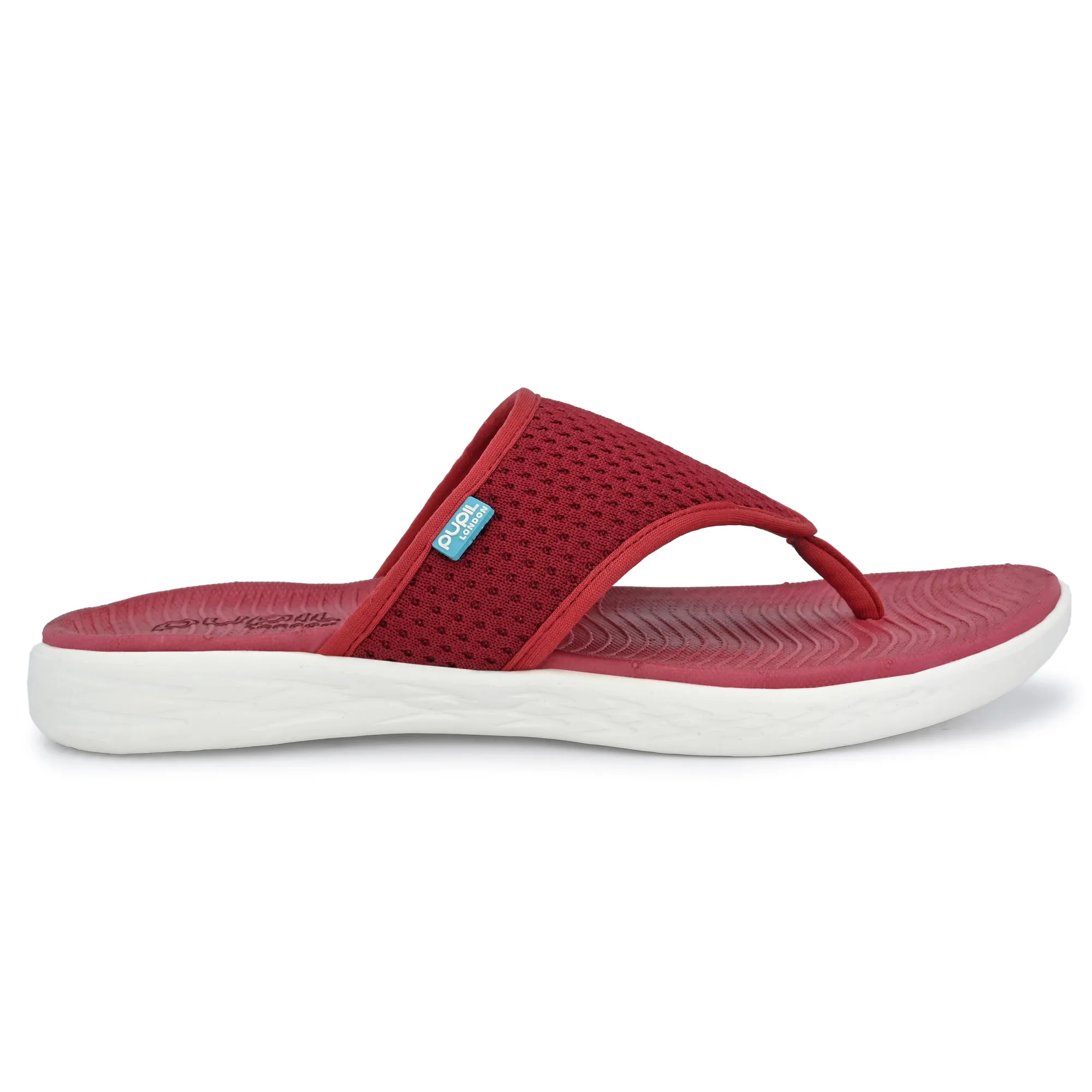 Pupil London Women's KENT-101, Flip-Flop, Maroon