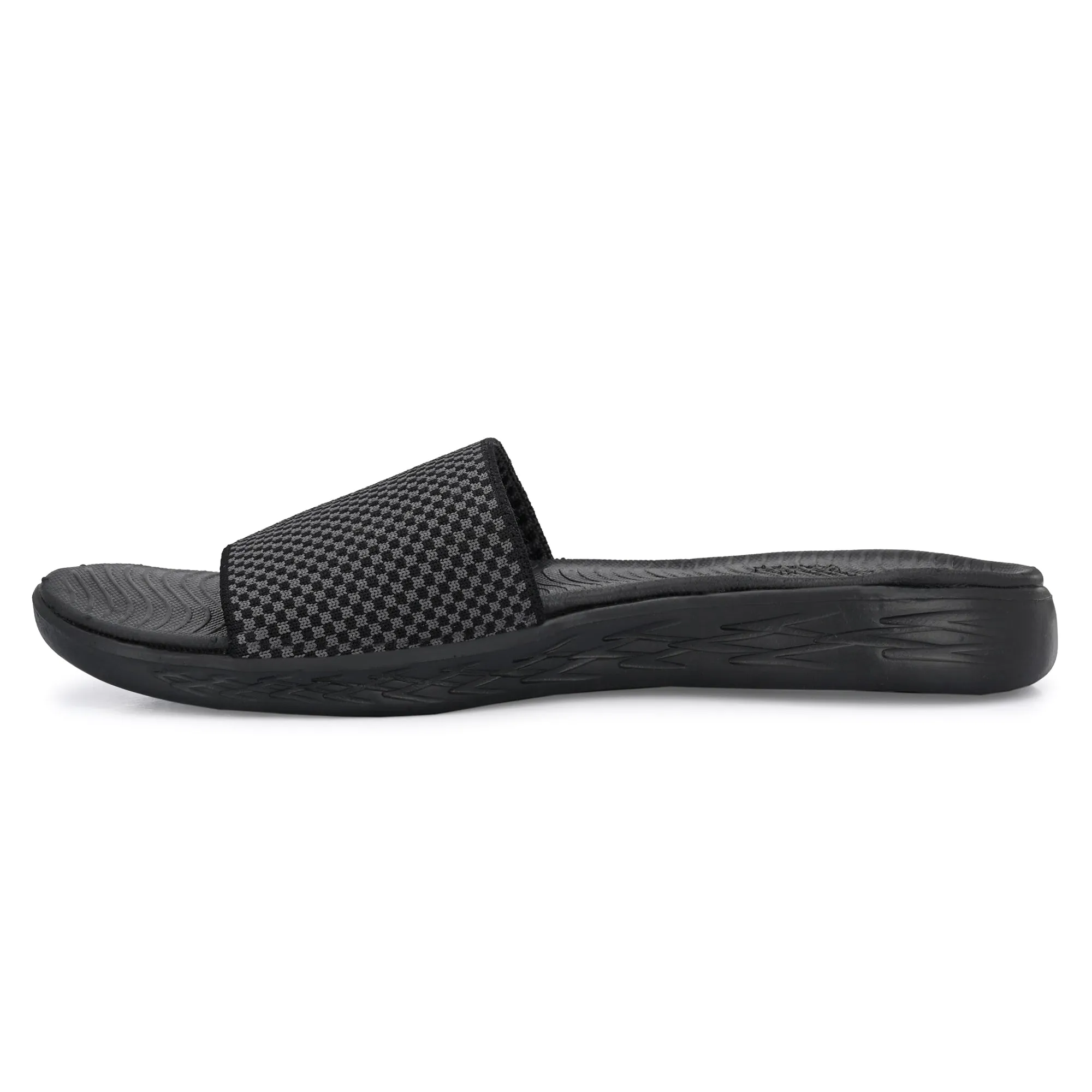 Pupil London Women's KENT-104, Flip-Flop, Black & Grey