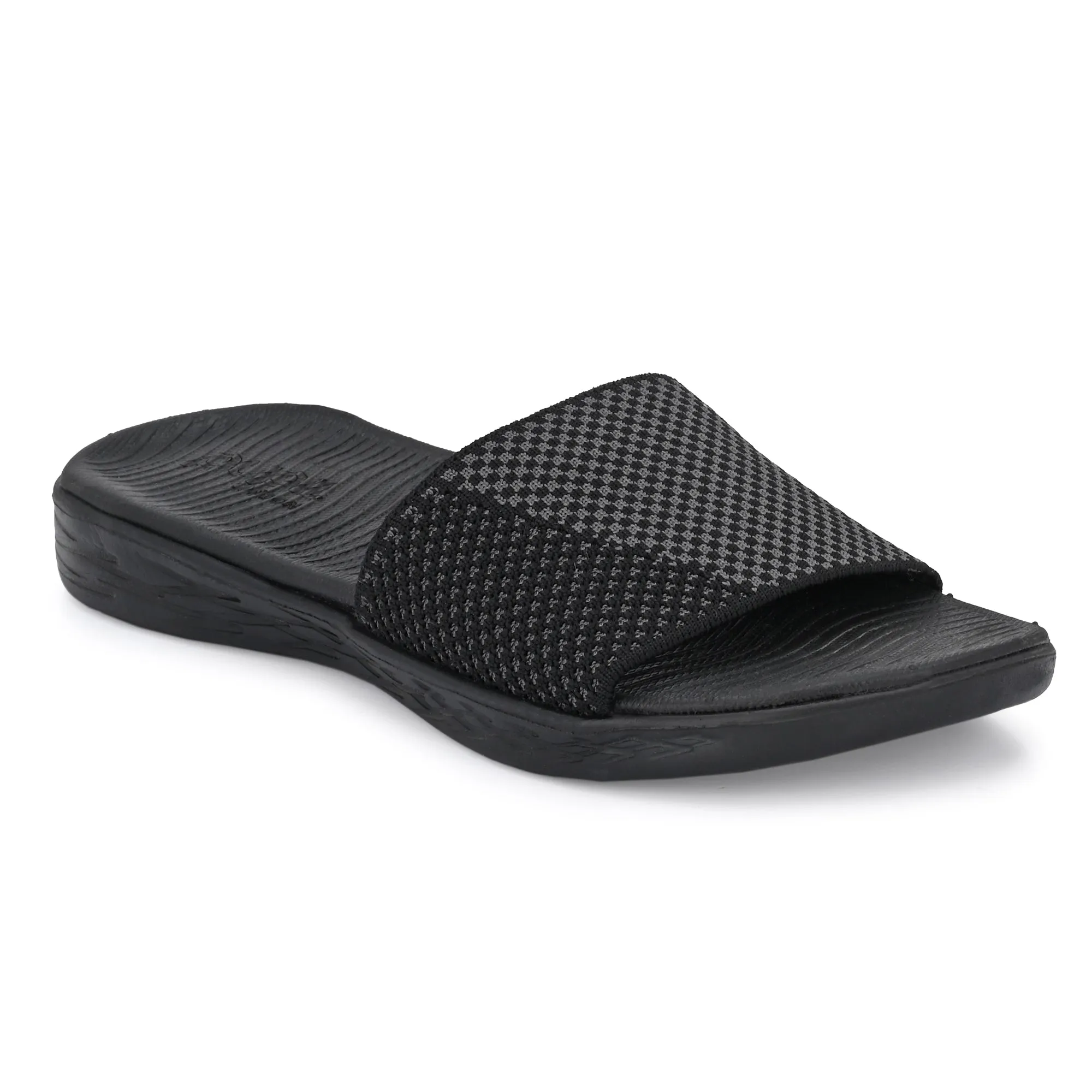 Pupil London Women's KENT-104, Flip-Flop, Black & Grey