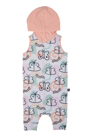 RAGS Tank Hooded Capri Rag Romper - Butterfly Doodles