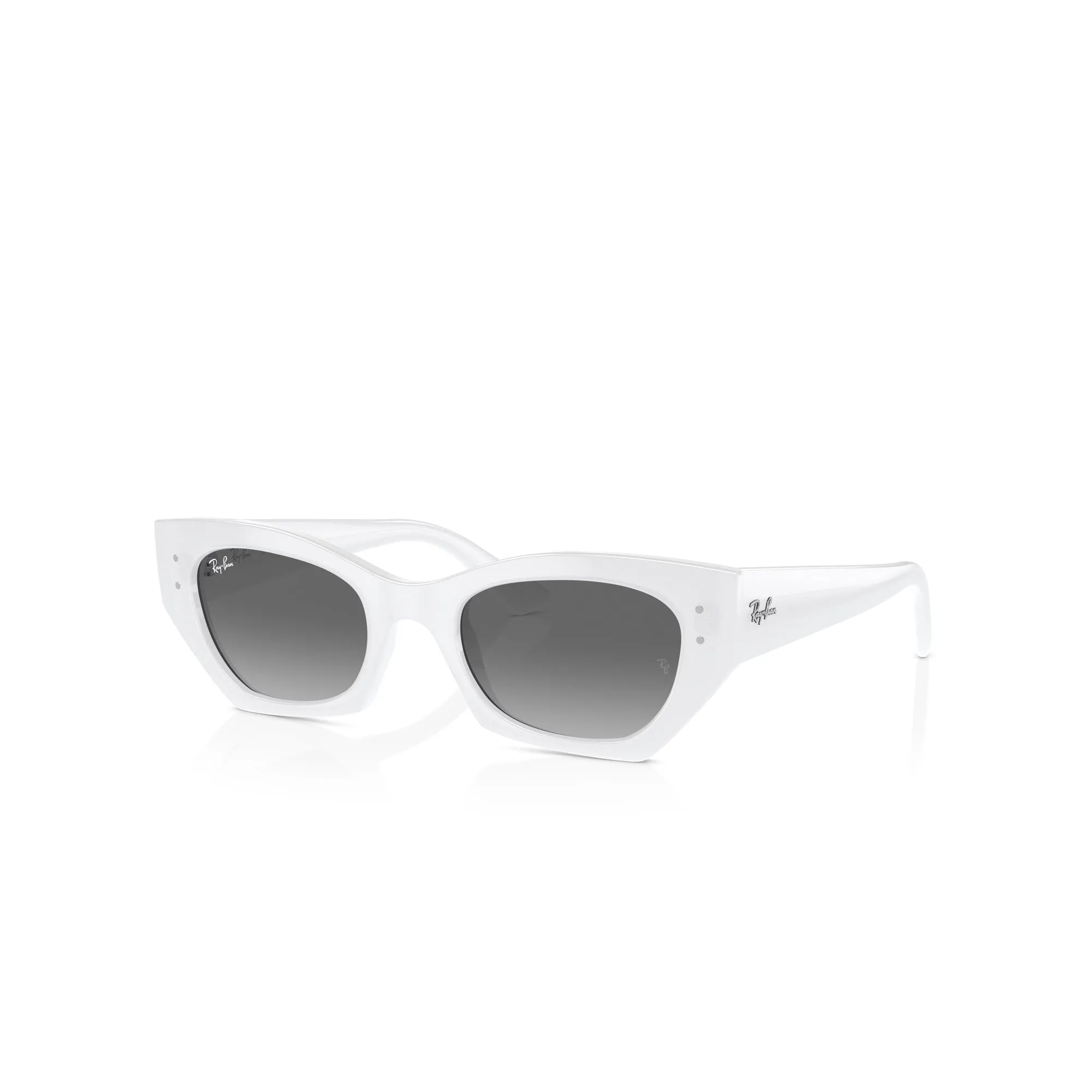 Ray-Ban Zena White Snow W/ Grey Gradient Sunglasses