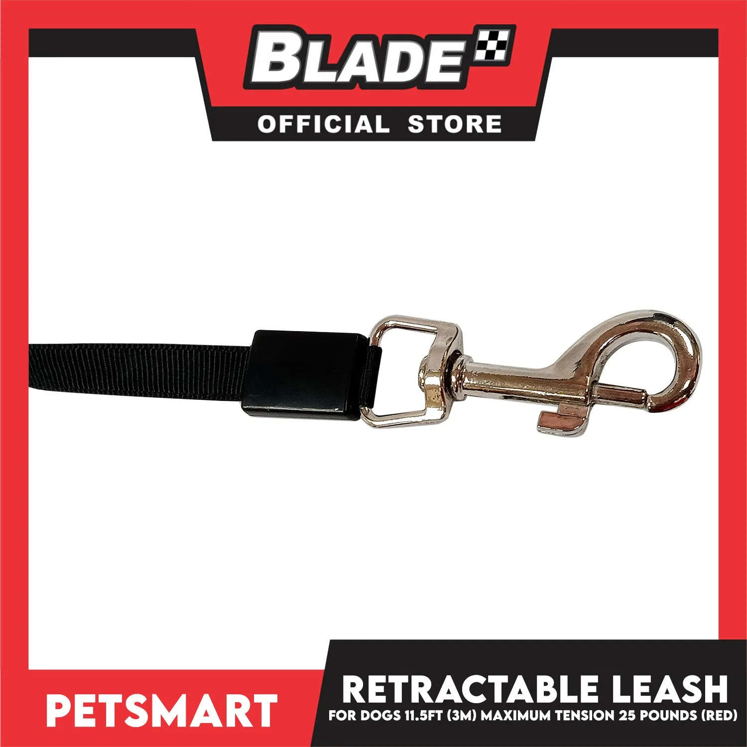 Retractable Leash for Dogs 11.5ft (3M) Maximum Tension 25pounds (Red)