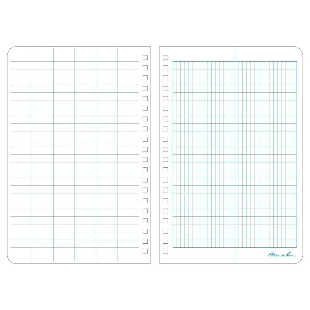 Rite in the Rain 303, All-Weather Transit Polydura Notebook, 117mm x 177mm