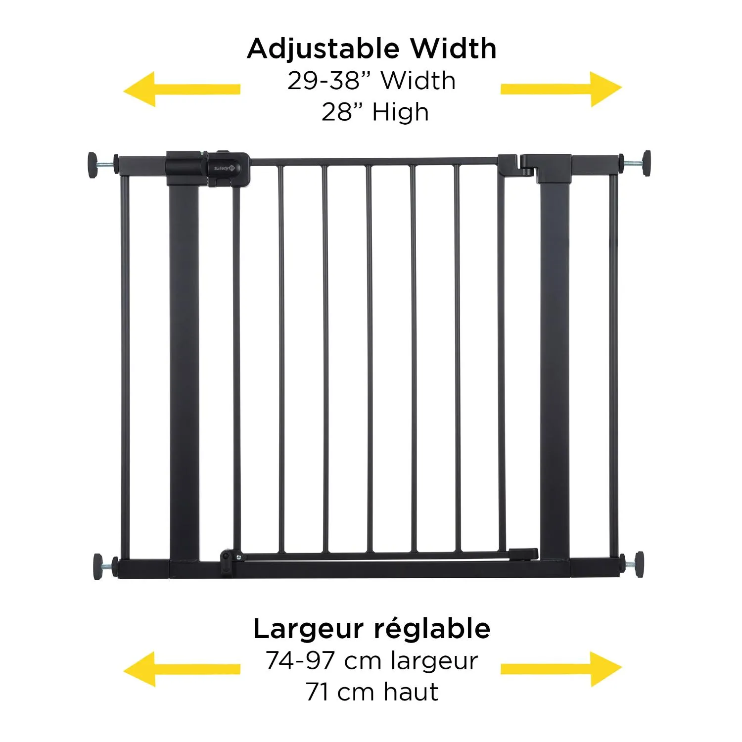 Safety 1st Easy Install Walk-Through Gate - Black