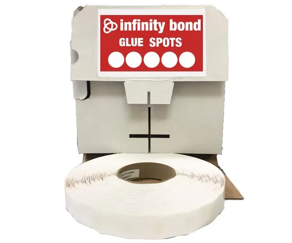 Semi Permanent Glue Spots - 1/2" High Tack with Medium Profile