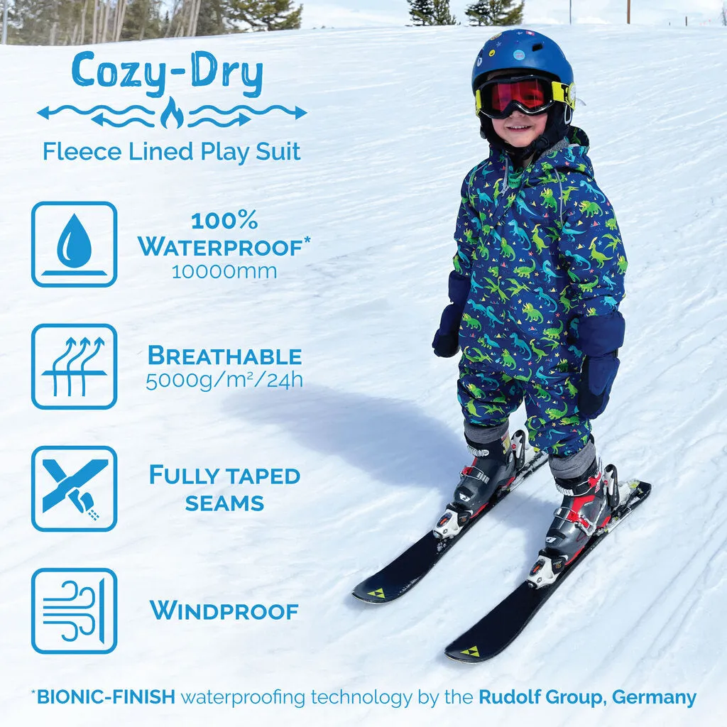 Size 5: Jan & Jul SUMMER CAMP Cozy Dry Waterproof Zip Up Fleece Lined Rain Suit NEW