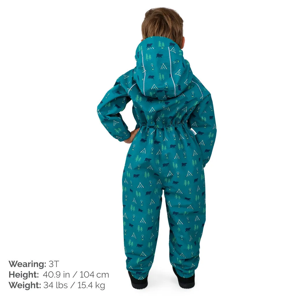 Size 5: Jan & Jul SUMMER CAMP Cozy Dry Waterproof Zip Up Fleece Lined Rain Suit NEW