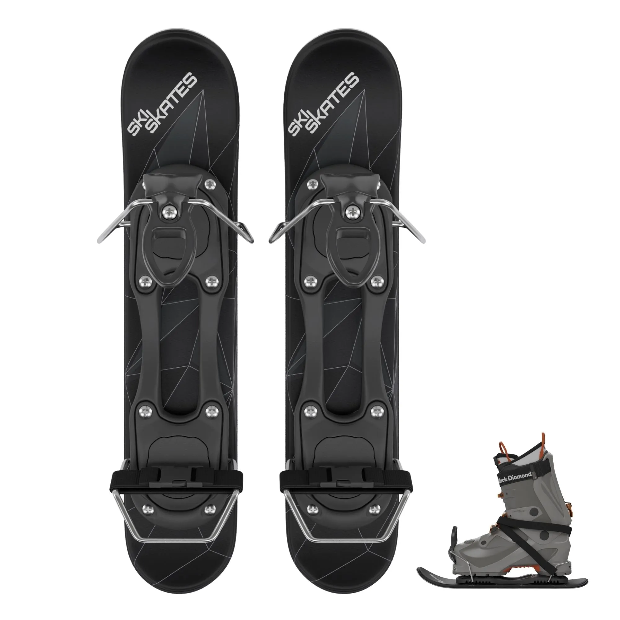 Skiskates by Snowfeet* | 44 CM | Snowblades Skiblades | Ski Boots Model | Free shipping