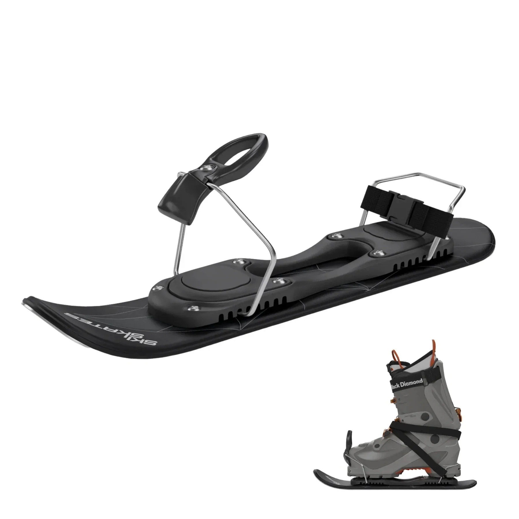 Skiskates by Snowfeet* | 44 CM | Snowblades Skiblades | Snowboard Boots Model